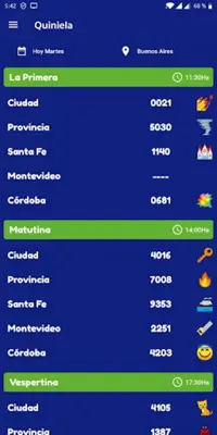 Quinielas Argentinas android App screenshot 1